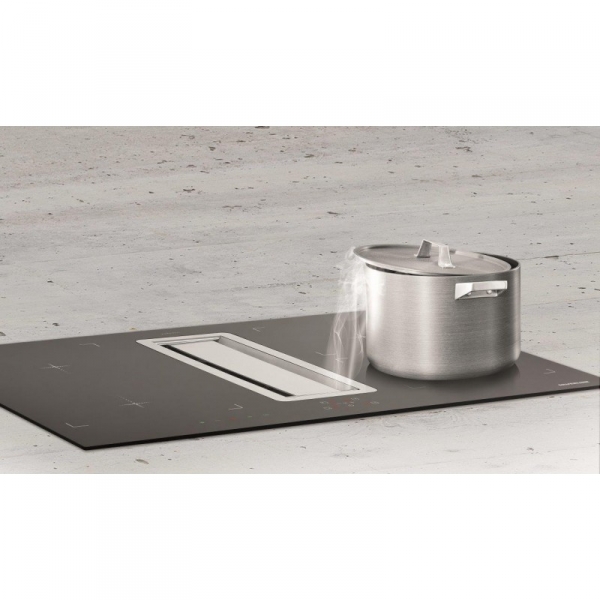 SILVERLINE FLIK 854 ES FLOW-IN Intern Premium Kochfeld mit  Dunstabzug / Tischhaube inkl. Motor / 80 cm